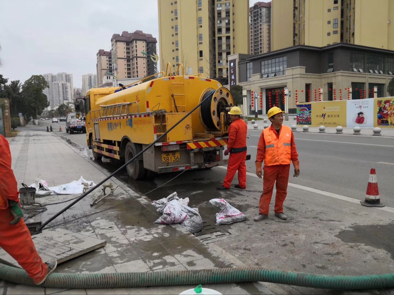 凌河排污管道清淤-管道清洗